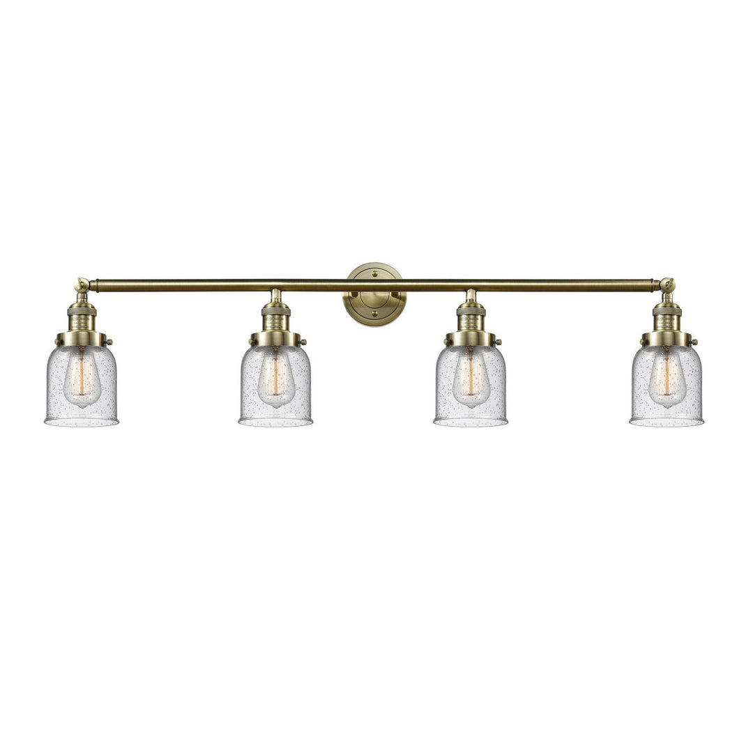 Innovations Franklin Restoration 215-AB-G54 Bath Vanity Light 42 in. wide - Antique Brass