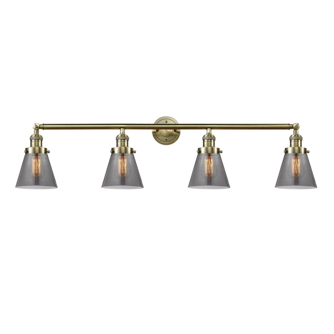 Innovations Franklin Restoration 215-AB-G63 Bath Vanity Light 43 in. wide - Antique Brass