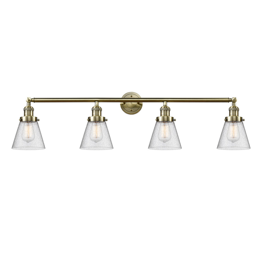 Innovations Franklin Restoration 215-AB-G64 Bath Vanity Light 43 in. wide - Antique Brass