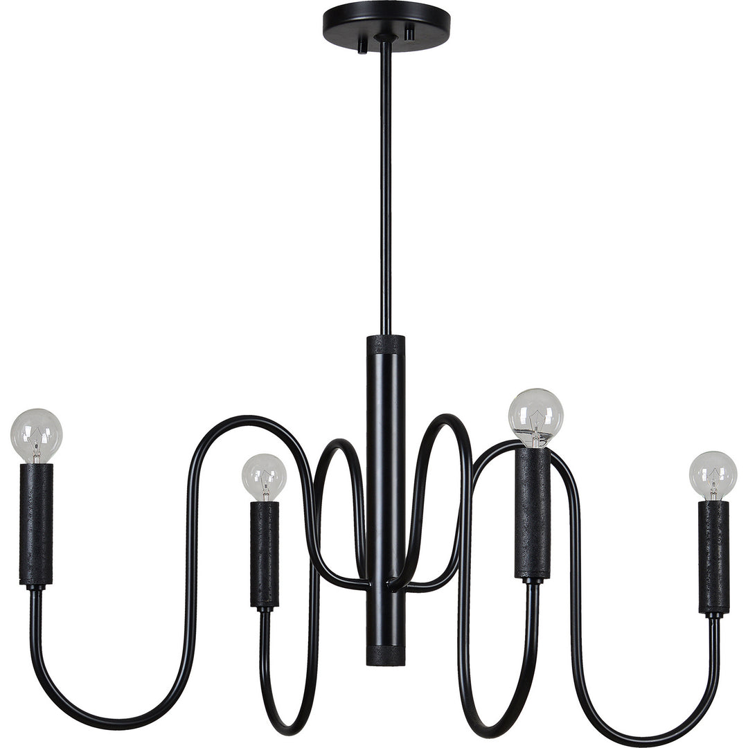 Renwil Castile LPC4398 Chandelier Light - Matte & Textured Black