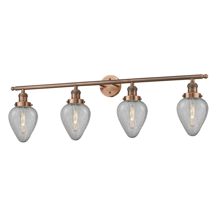 Innovations Franklin Restoration 215-AC-G165-LED Bath Vanity Light 43 in. wide - Antique Copper