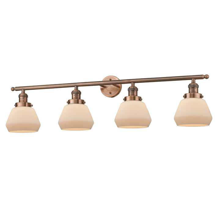 Innovations Franklin Restoration 215-AC-G171-LED Bath Vanity Light 43 in. wide - Antique Copper