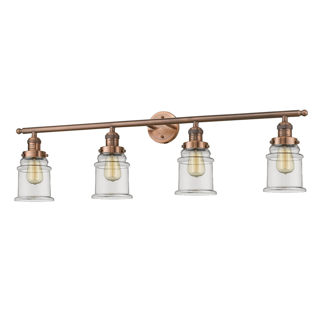 Innovations Franklin Restoration 215-AC-G182-LED Bath Vanity Light 42 in. wide - Antique Copper