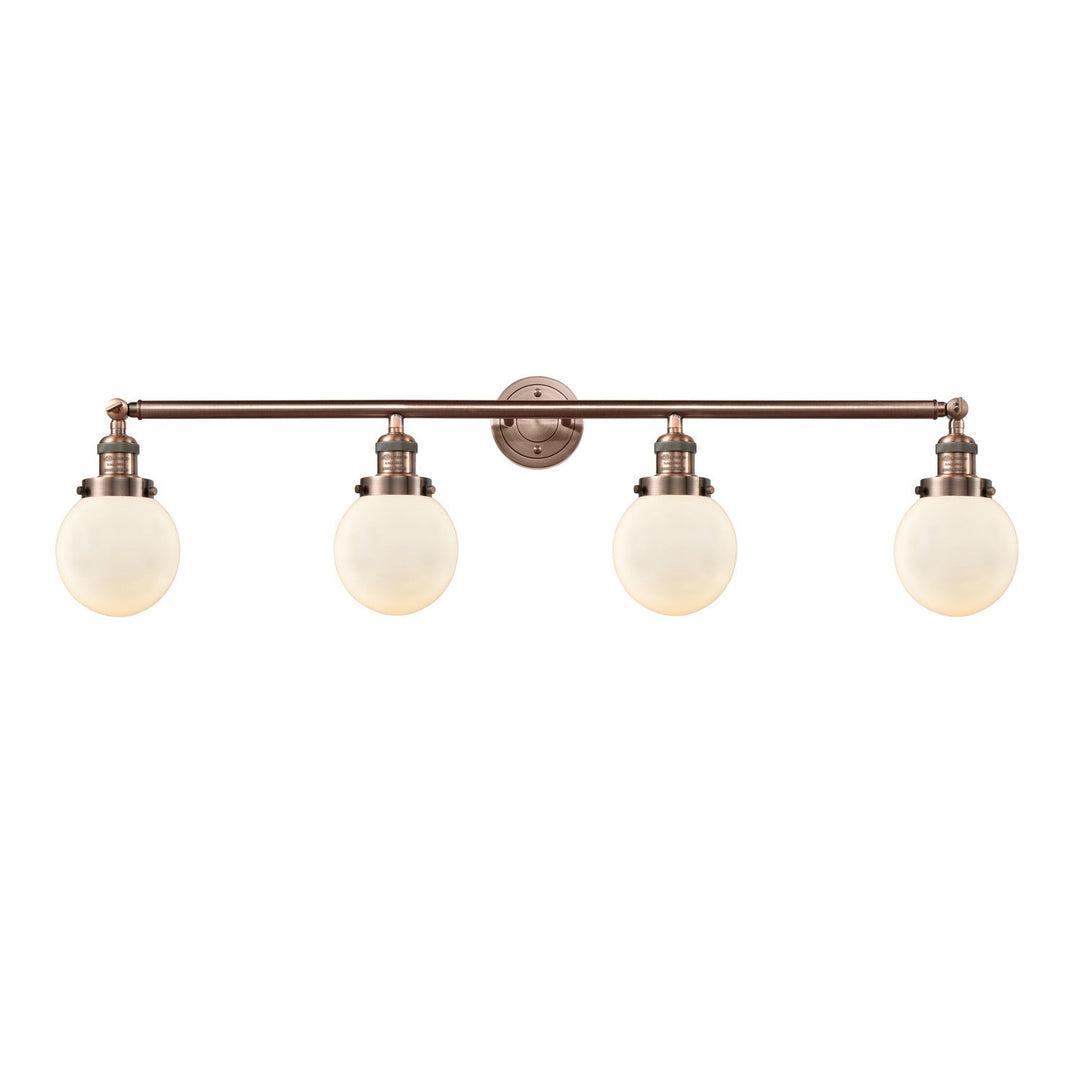 Innovations Franklin Restoration 215-AC-G201-6 Bath Vanity Light 42 in. wide - Antique Copper