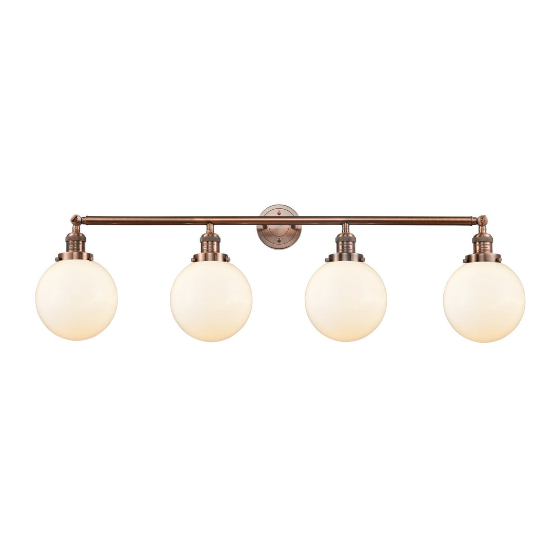 Innovations Franklin Restoration 215-AC-G201-8 Bath Vanity Light 44 in. wide - Antique Copper