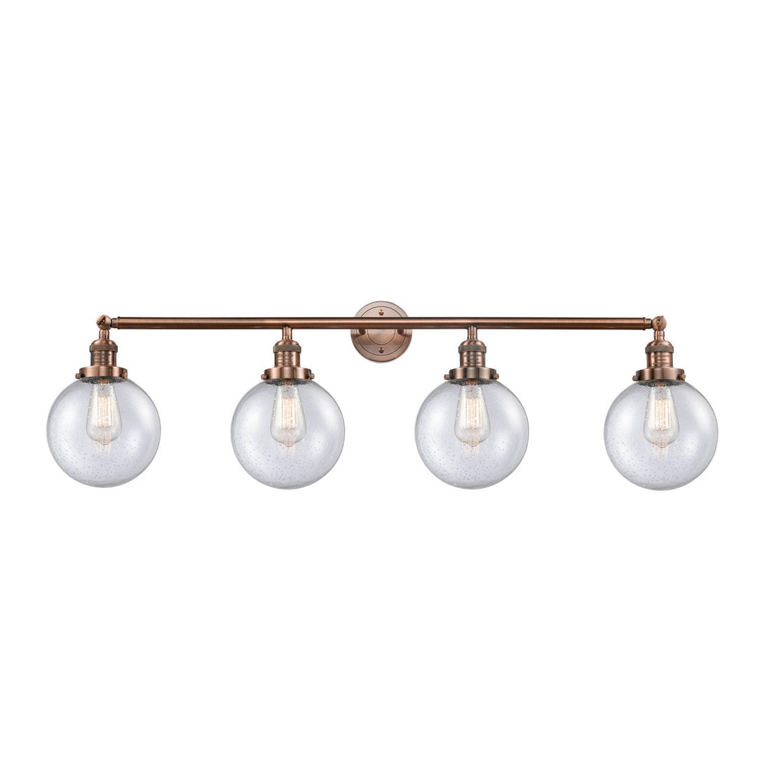 Innovations Franklin Restoration 215-AC-G204-8-LED Bath Vanity Light 44 in. wide - Antique Copper