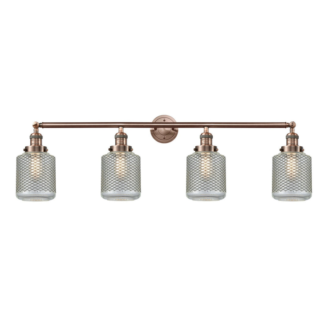 Innovations Franklin Restoration 215-AC-G262 Bath Vanity Light 44 in. wide - Antique Copper
