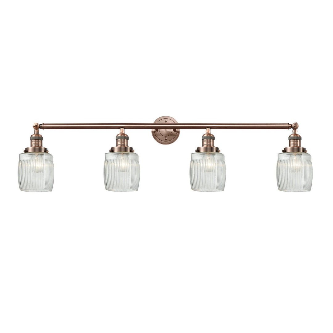 Innovations Franklin Restoration 215-AC-G302 Bath Vanity Light 42 in. wide - Antique Copper