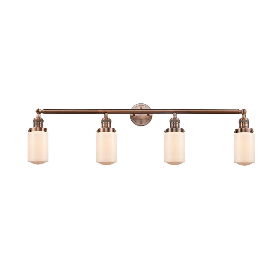 Innovations Franklin Restoration 215-AC-G311 Bath Vanity Light 43 in. wide - Antique Copper