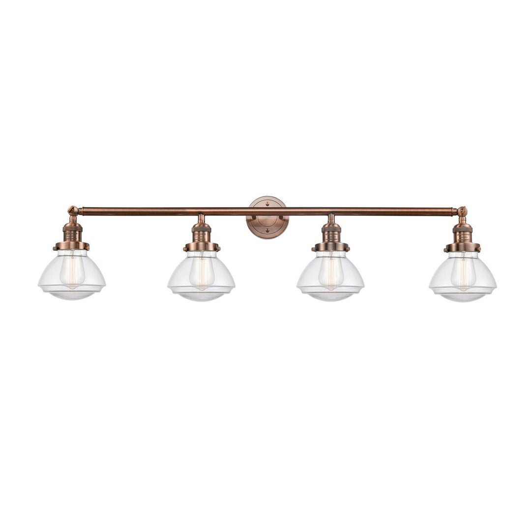 Innovations Franklin Restoration 215-AC-G322 Bath Vanity Light 43 in. wide - Antique Copper