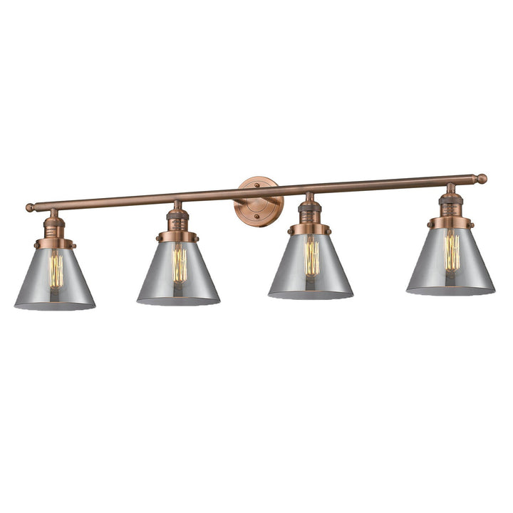 Innovations Franklin Restoration 215-AC-G43-LED Bath Vanity Light 44 in. wide - Antique Copper