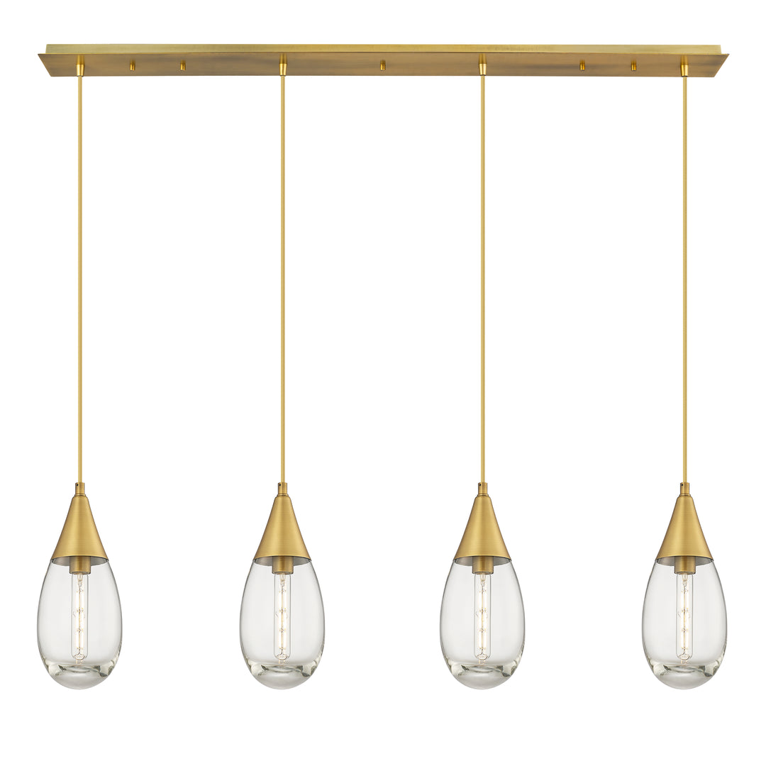 Innovations Downtown Urban 124-450-1P-BB-G450-6CL Pendant Light - Brushed Brass