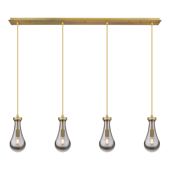 Innovations Downtown Urban 124-451-1P-BB-G451-5SM Pendant Light - Brushed Brass