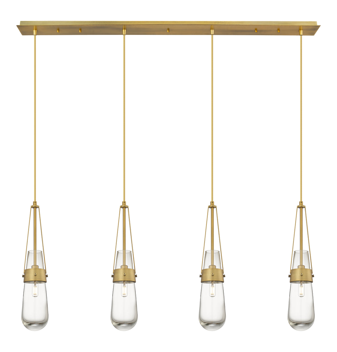 Innovations Downtown Urban 124-452-1P-BB-G452-4CL Pendant Light - Brushed Brass