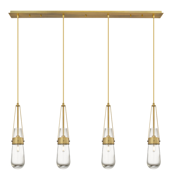 Innovations Downtown Urban 124-452-1P-BB-G452-4CL Pendant Light - Brushed Brass