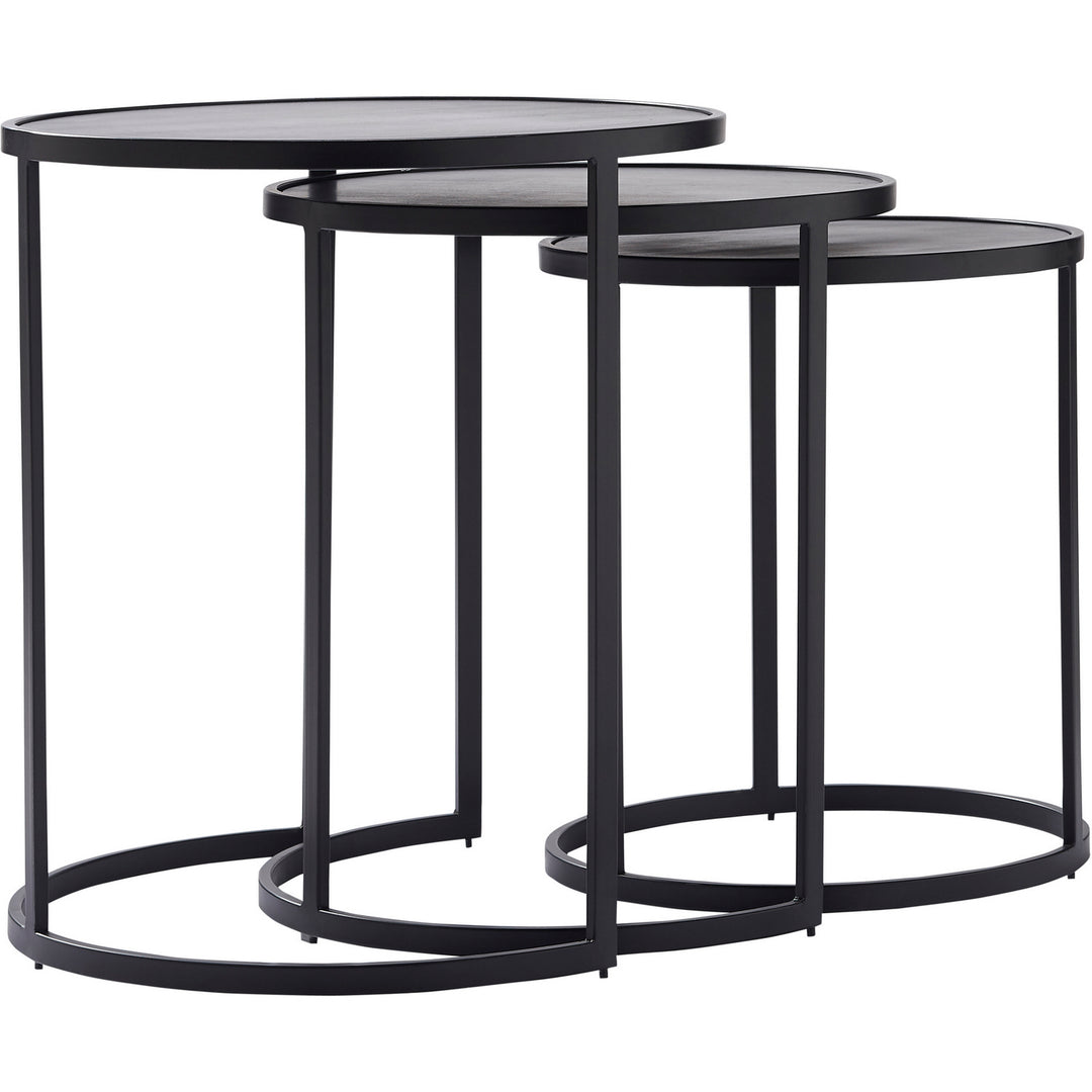 Renwil Lighting TA429 Donatella Table Set Of 3 - Nested Furniture Black