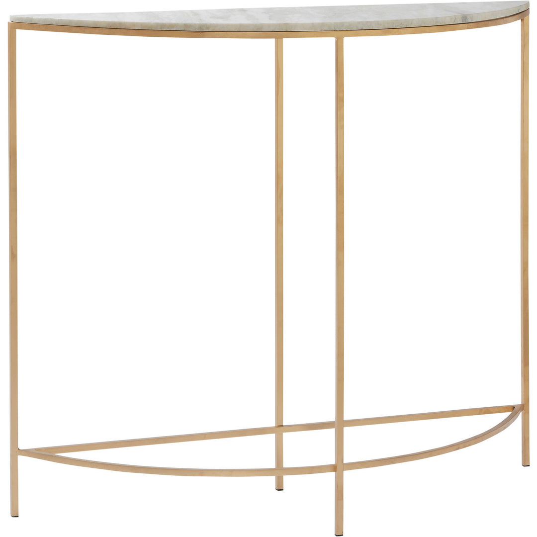 Renwil Lighting TA435 Reese Half Circle Console Furniture Brass - Antique