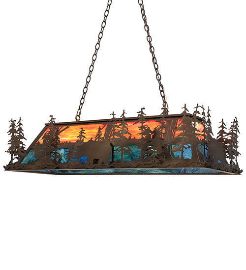 Meyda Tiffany Bear Through The Trees 124021 Pendant Light - Antique Copper