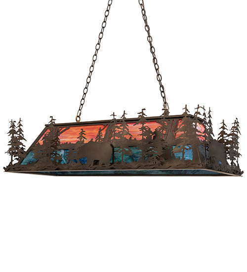 Meyda Tiffany Bear Through The Trees 124021 Pendant Light - Antique Copper