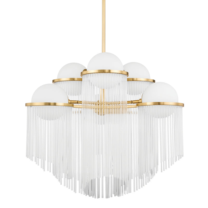 Corbett Celestial 398-32-AGB Chandelier Light - Aged Brass