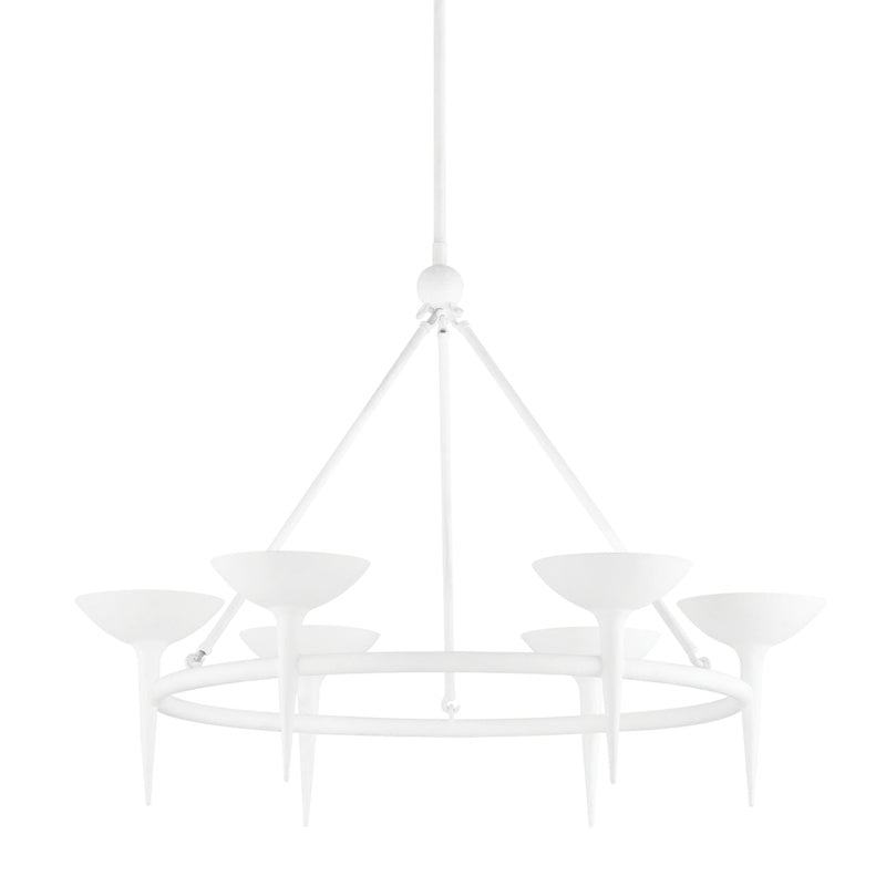 Troy Cecilia F2606-GSW Chandelier Light - Gesso White