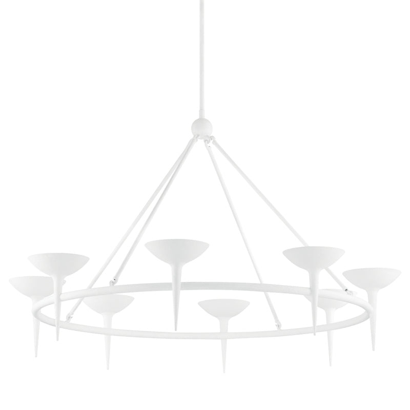 Troy Cecilia F2608-GSW Chandelier Light - Gesso White