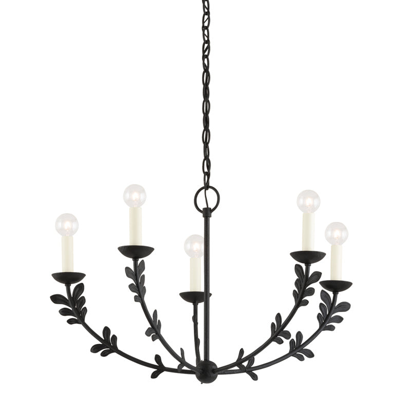 Troy Florian F4428-BI Chandelier Light - Black Iron