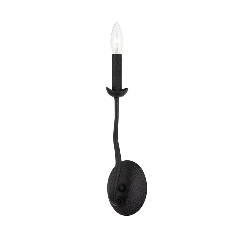 Troy Reign B1081-BI Wall Sconce Light - Black Iron