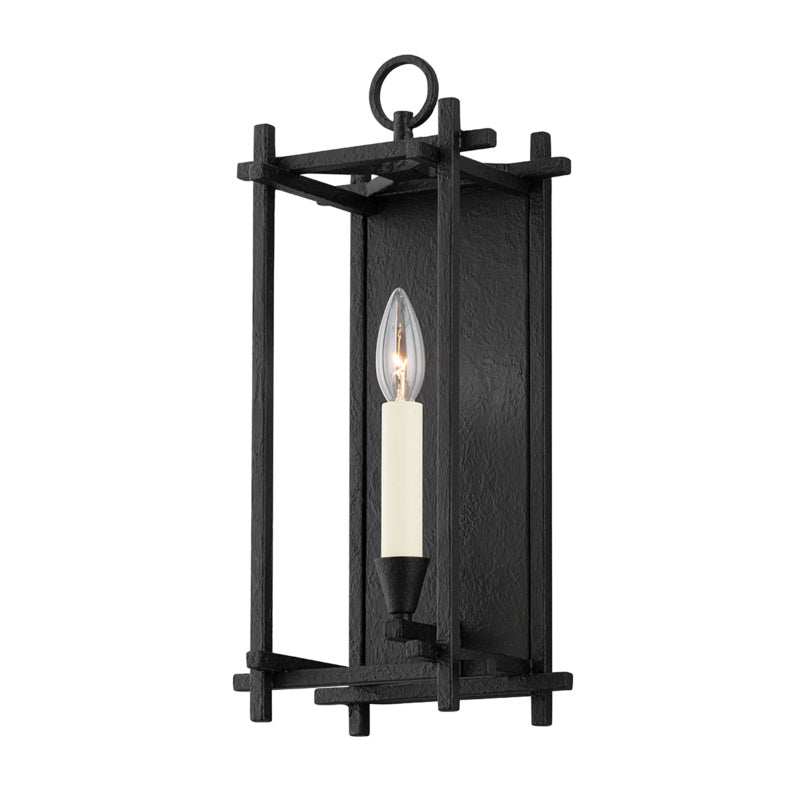 Troy Huck B1091-BI Wall Sconce Light - Black Iron