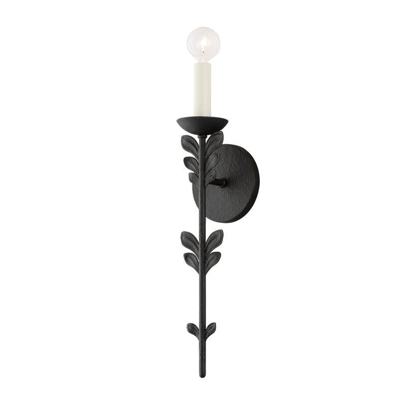Troy Florian B4411-BI Wall Sconce Light - Black Iron