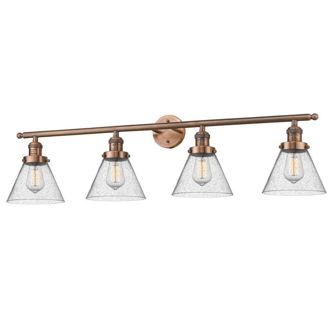 Innovations Franklin Restoration 215-AC-G44 Bath Vanity Light 44 in. wide - Antique Copper