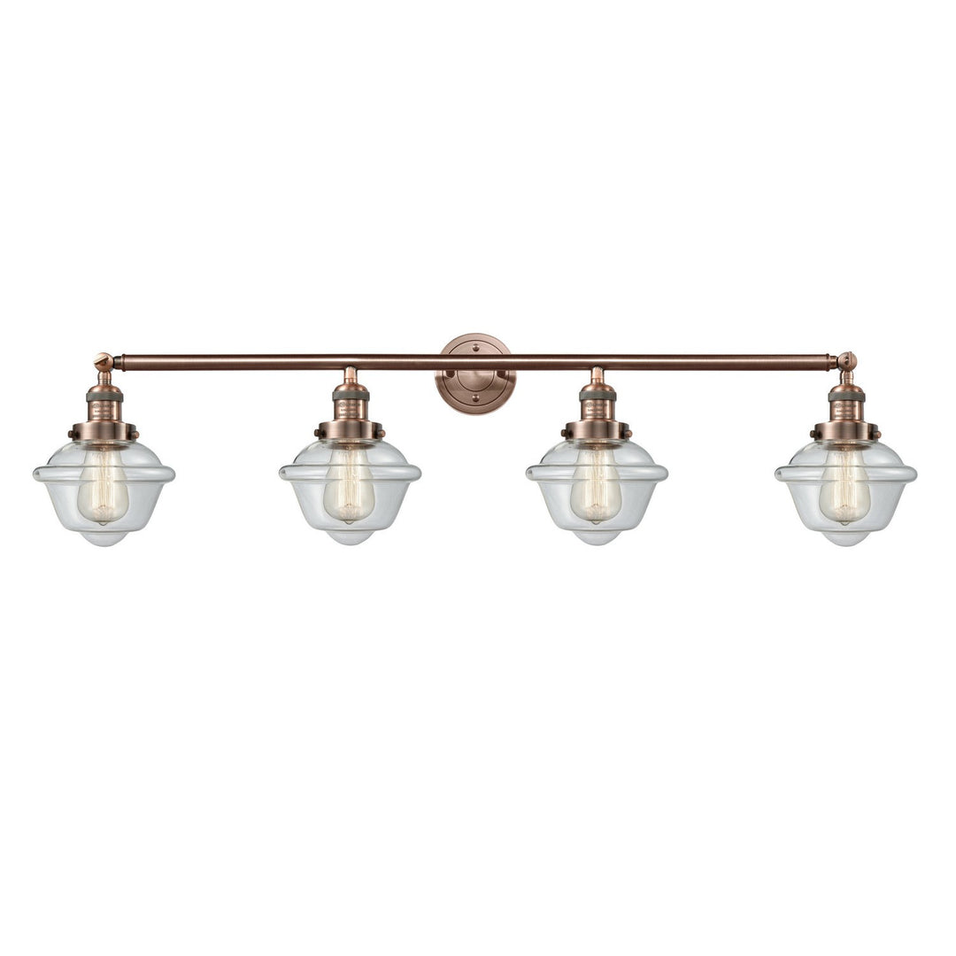 Innovations Franklin Restoration 215-AC-G532 Bath Vanity Light 46 in. wide - Antique Copper