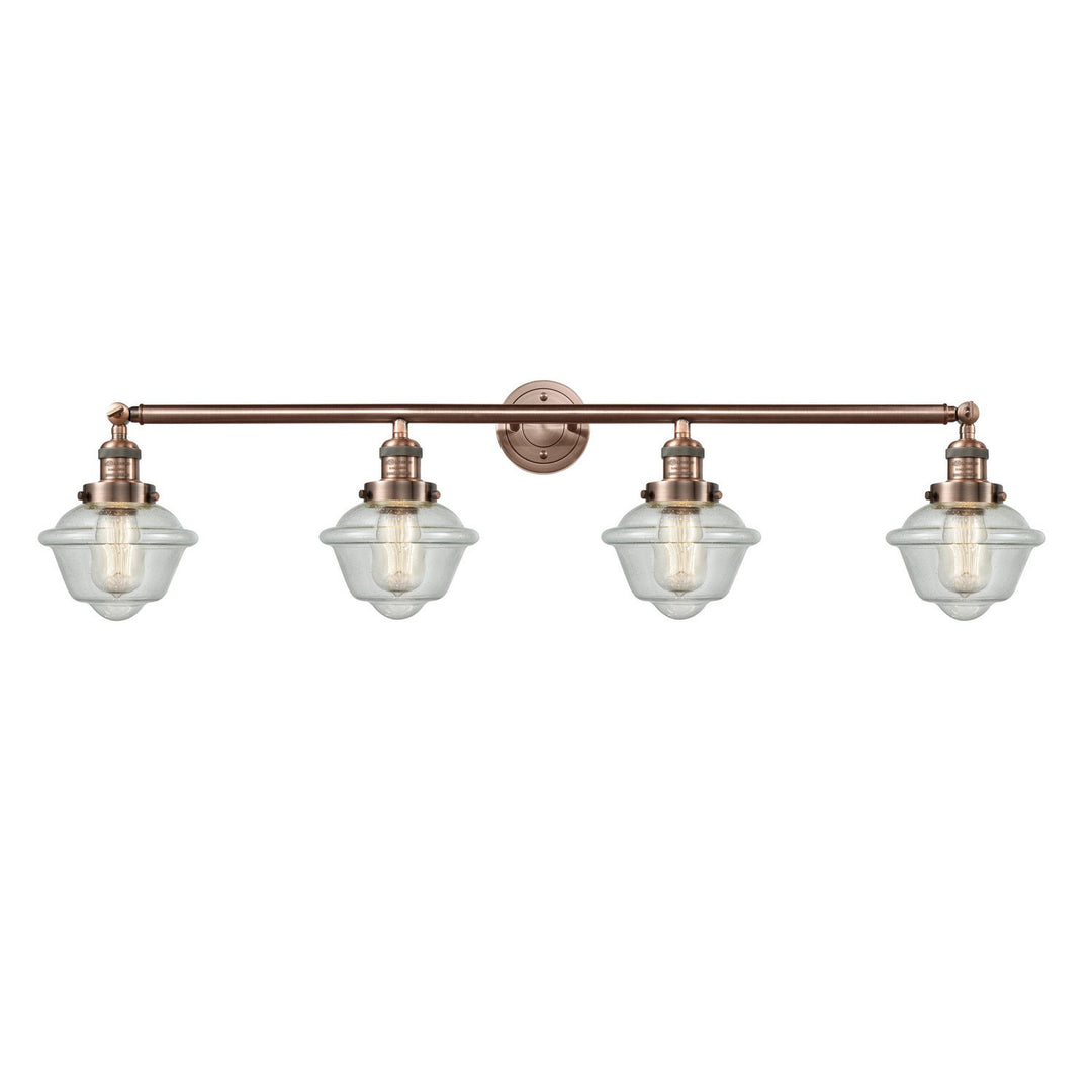 Innovations Franklin Restoration 215-AC-G534 Bath Vanity Light 46 in. wide - Antique Copper