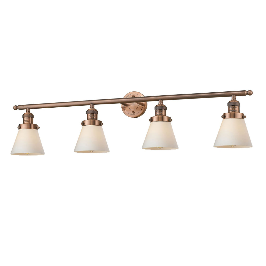 Innovations Franklin Restoration 215-AC-G61-LED Bath Vanity Light 43 in. wide - Antique Copper