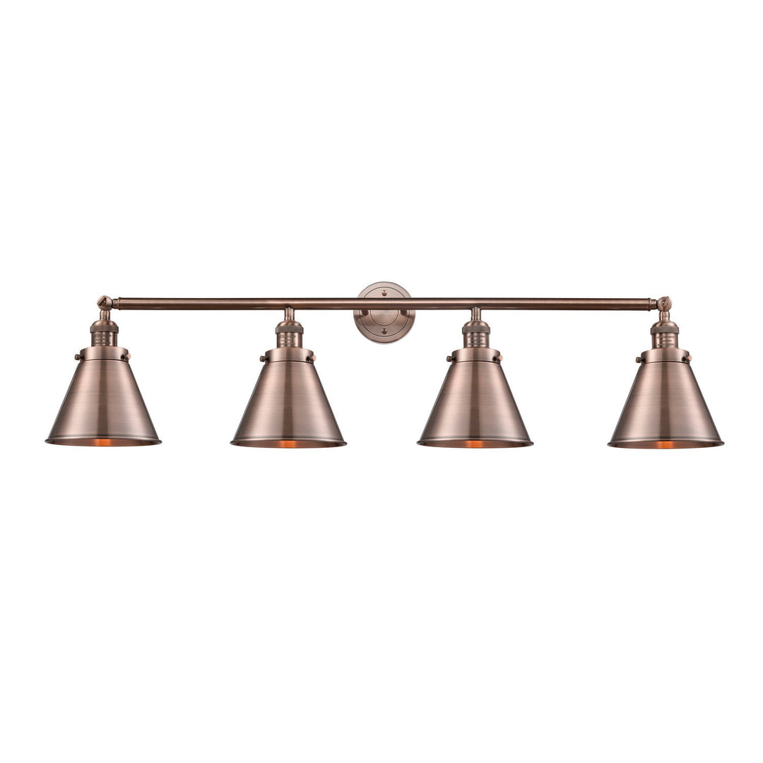 Innovations Franklin Restoration 215-AC-M13-AC Bath Vanity Light 44 in. wide - Antique Copper