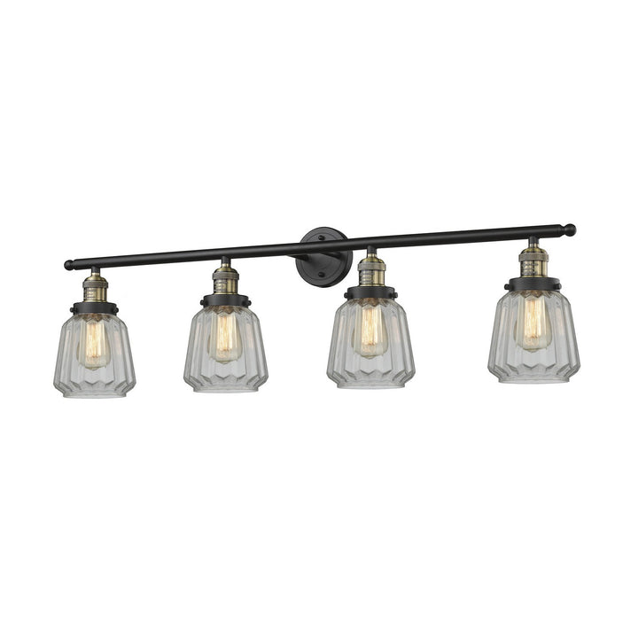 Innovations Franklin Restoration 215-BAB-G142-LED Bath Vanity Light 43 in. wide - Black Antique Brass