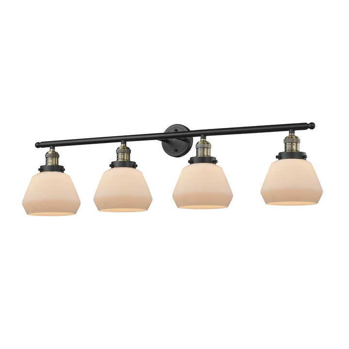 Innovations Franklin Restoration 215-BAB-G171 Bath Vanity Light 43 in. wide - Black Antique Brass