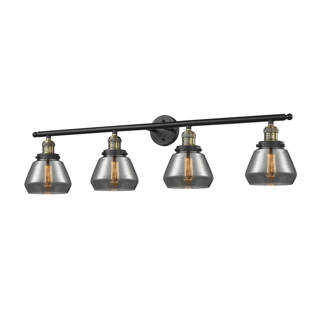 Innovations Franklin Restoration 215-BAB-G173 Bath Vanity Light 43 in. wide - Black Antique Brass