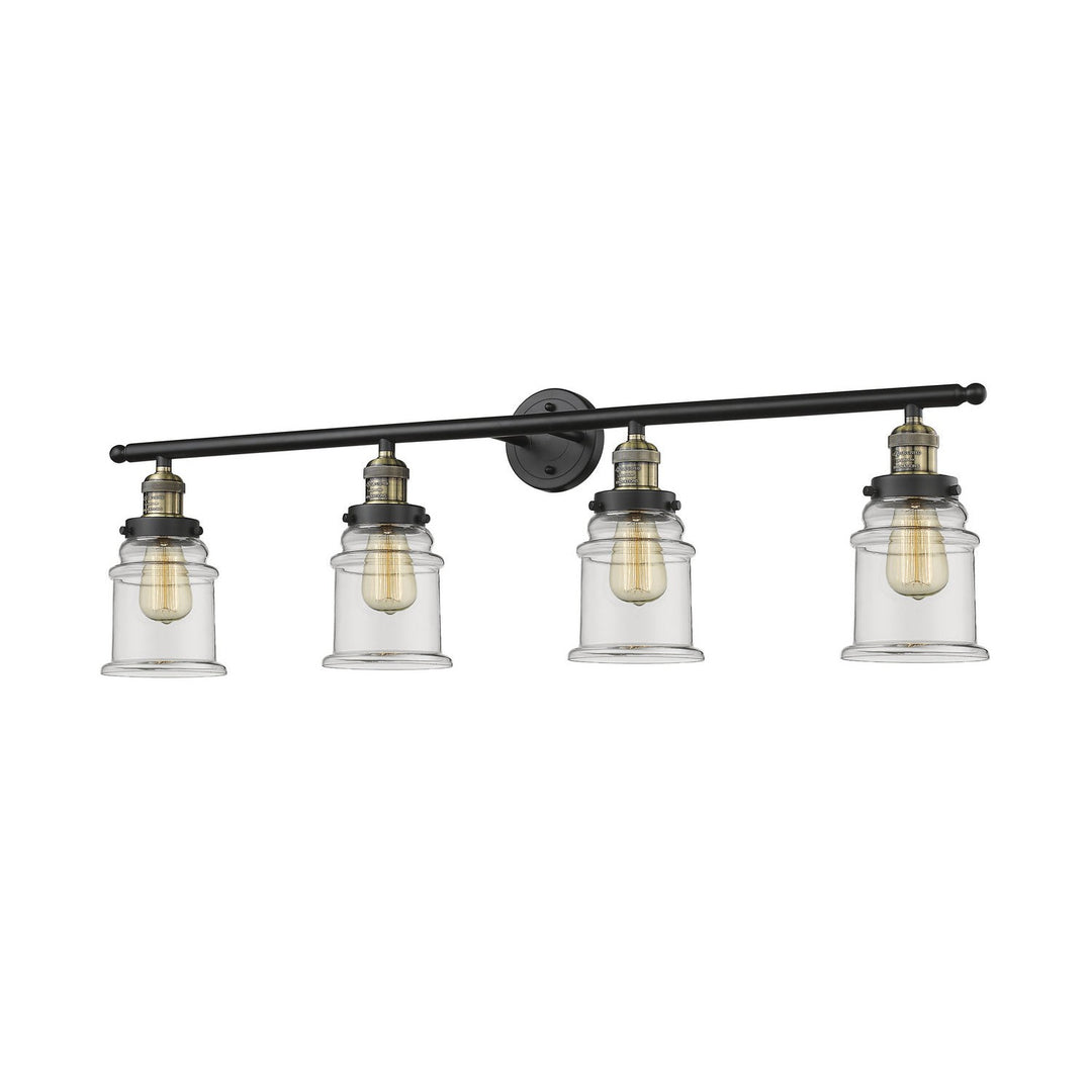 Innovations Franklin Restoration 215-BAB-G182 Bath Vanity Light 42 in. wide - Black Antique Brass