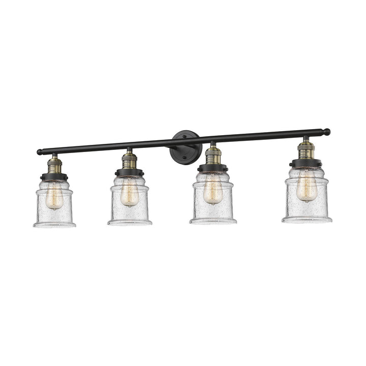 Innovations Franklin Restoration 215-BAB-G184 Bath Vanity Light 42 in. wide - Black Antique Brass