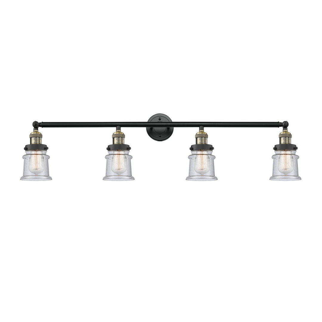 Innovations Franklin Restoration 215-BAB-G184S Bath Vanity Light 42 in. wide - Black Antique Brass