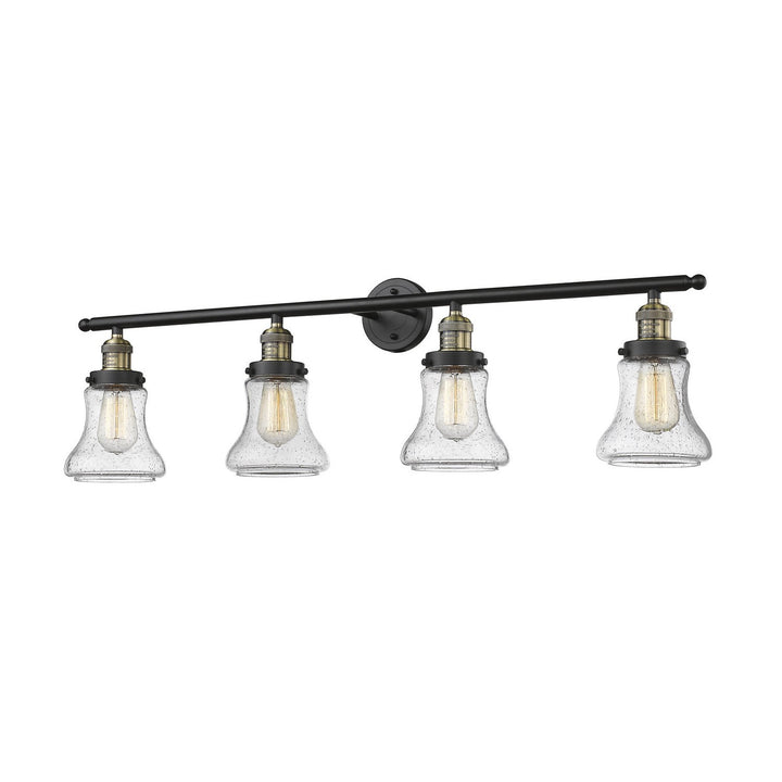 Innovations Franklin Restoration 215-BAB-G194 Bath Vanity Light 43 in. wide - Black Antique Brass