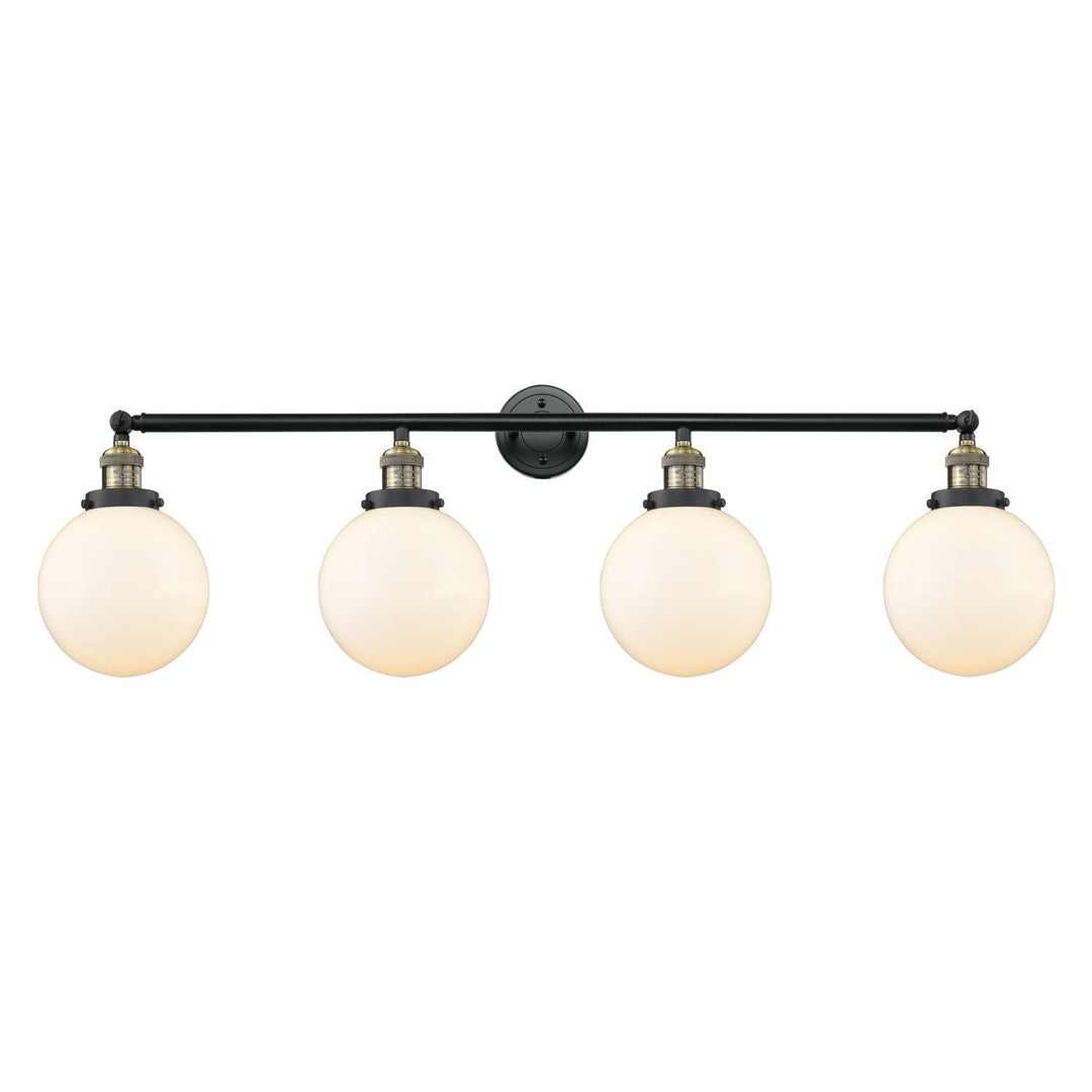 Innovations Franklin Restoration 215-BAB-G201-8 Bath Vanity Light 44 in. wide - Black Antique Brass
