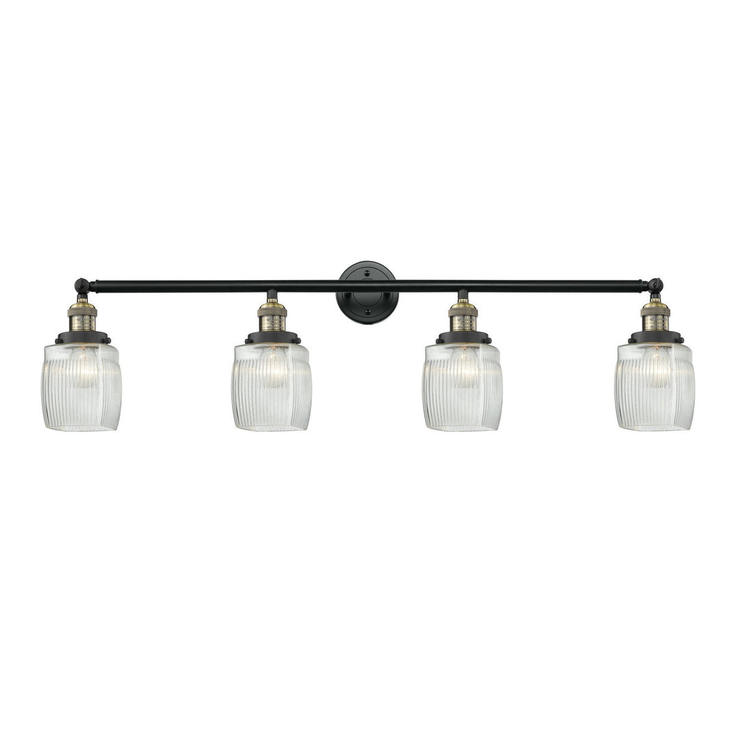 Innovations Franklin Restoration 215-BAB-G302 Bath Vanity Light 42 in. wide - Black Antique Brass