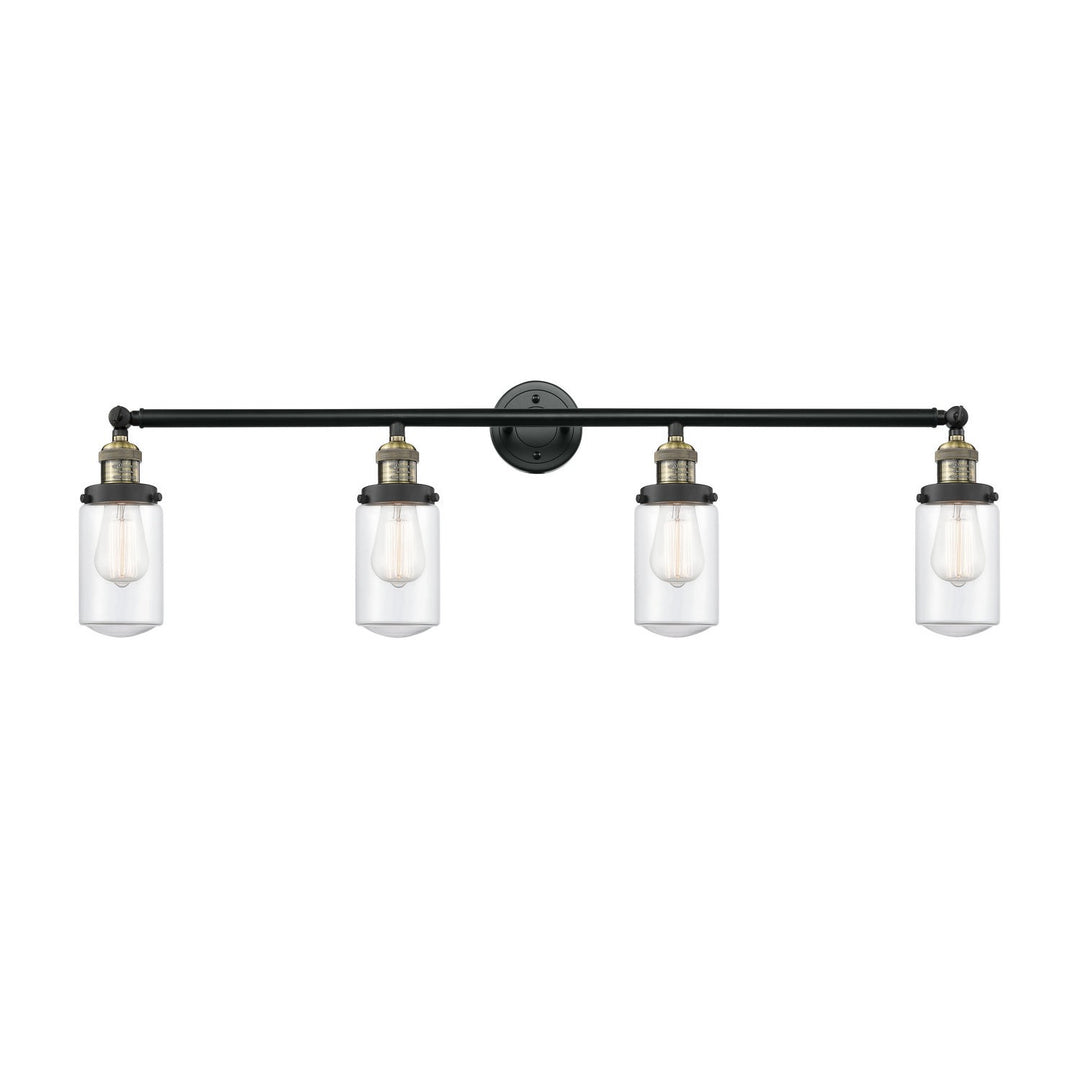 Innovations Franklin Restoration 215-BAB-G312 Bath Vanity Light 43 in. wide - Black Antique Brass