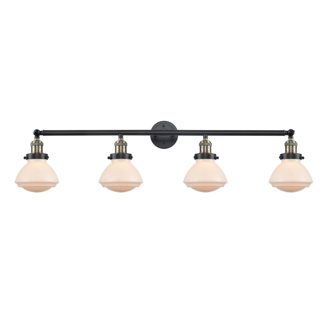 Innovations Franklin Restoration 215-BAB-G321 Bath Vanity Light 43 in. wide - Black Antique Brass