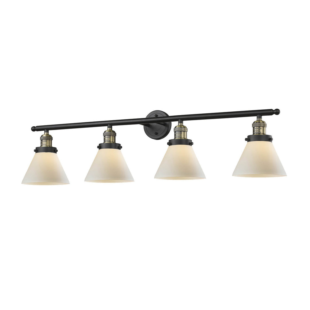 Innovations Franklin Restoration 215-BAB-G41 Bath Vanity Light 44 in. wide - Black Antique Brass