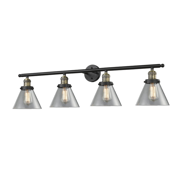 Innovations Franklin Restoration 215-BAB-G42 Bath Vanity Light 44 in. wide - Black Antique Brass