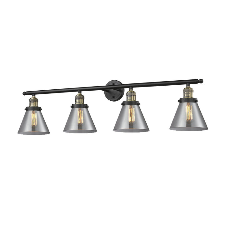 Innovations Franklin Restoration 215-BAB-G43-LED Bath Vanity Light 44 in. wide - Black Antique Brass