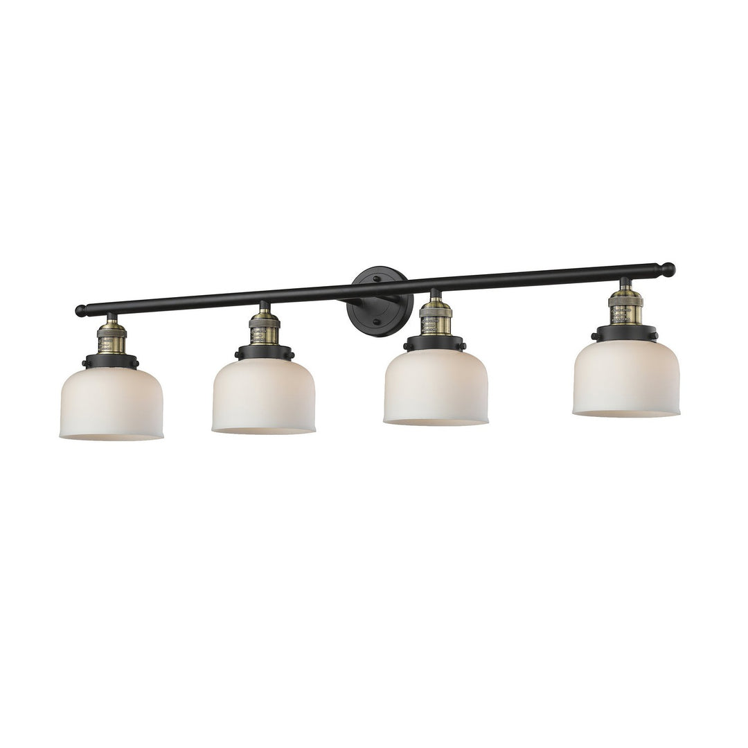 Innovations Franklin Restoration 215-BAB-G71 Bath Vanity Light 44 in. wide - Black Antique Brass